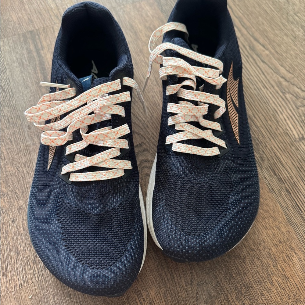 Navy Altra’s Athletic Shoes with Patterned Laces